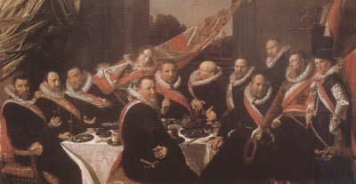 Frans Hals Banquet of the Officers of the St George Civic Guard in Haarlem (mk08) France oil painting art